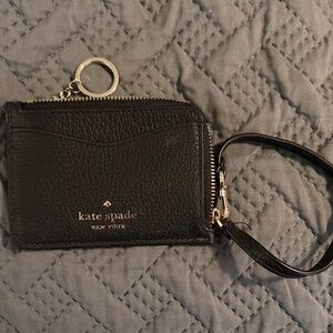 Kate Spade Black Leather Wallet with Keyring